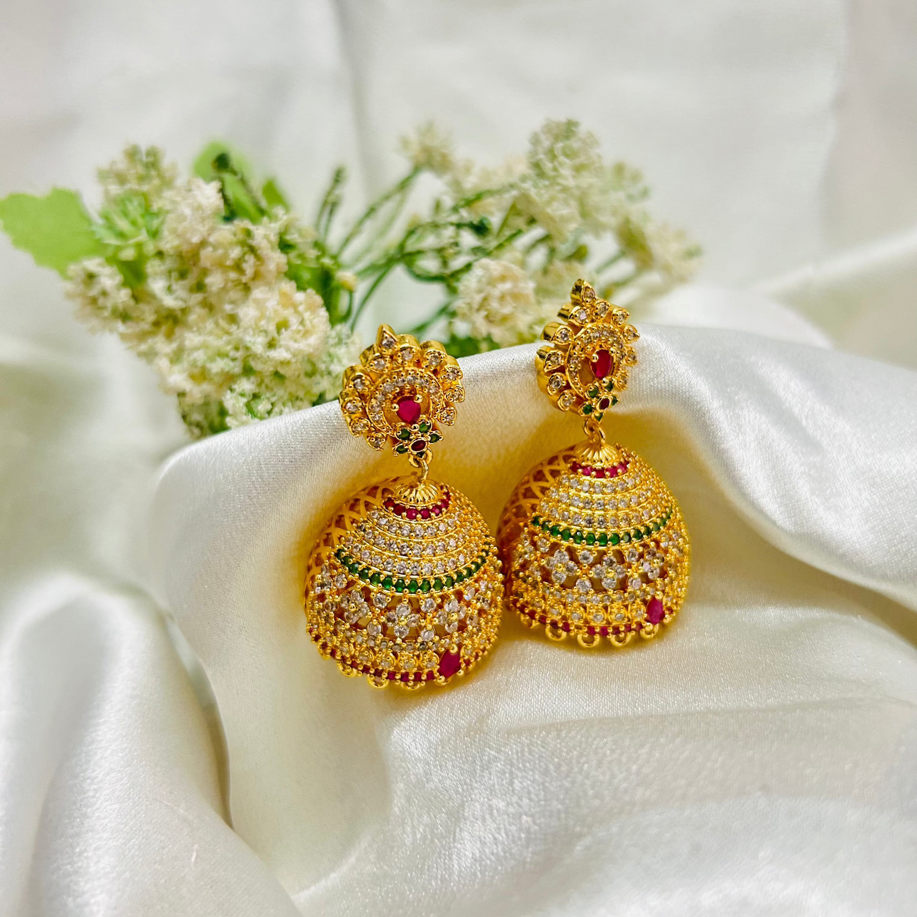 Jhumka In Microgold Finish