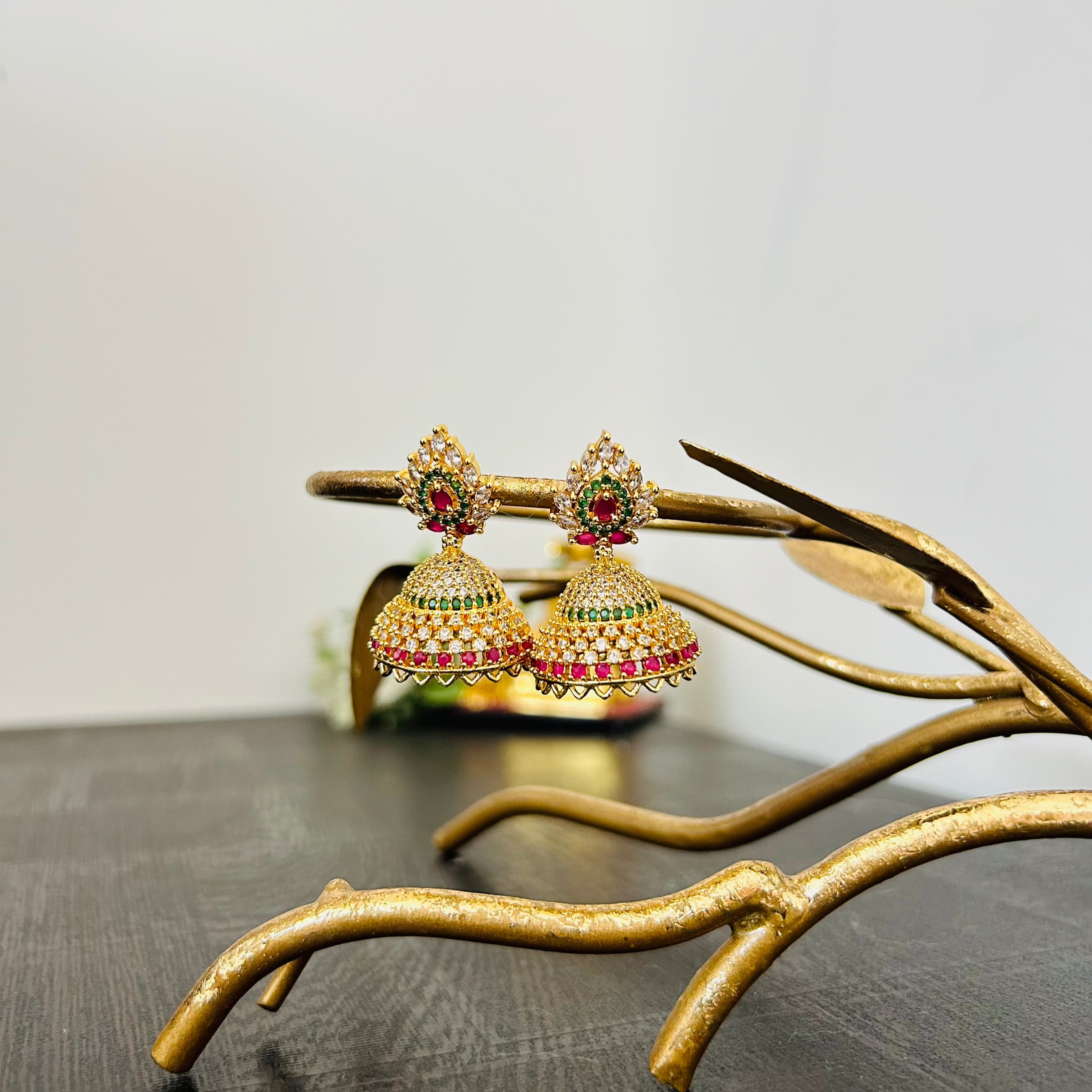 Jhumka In Microgold Finish