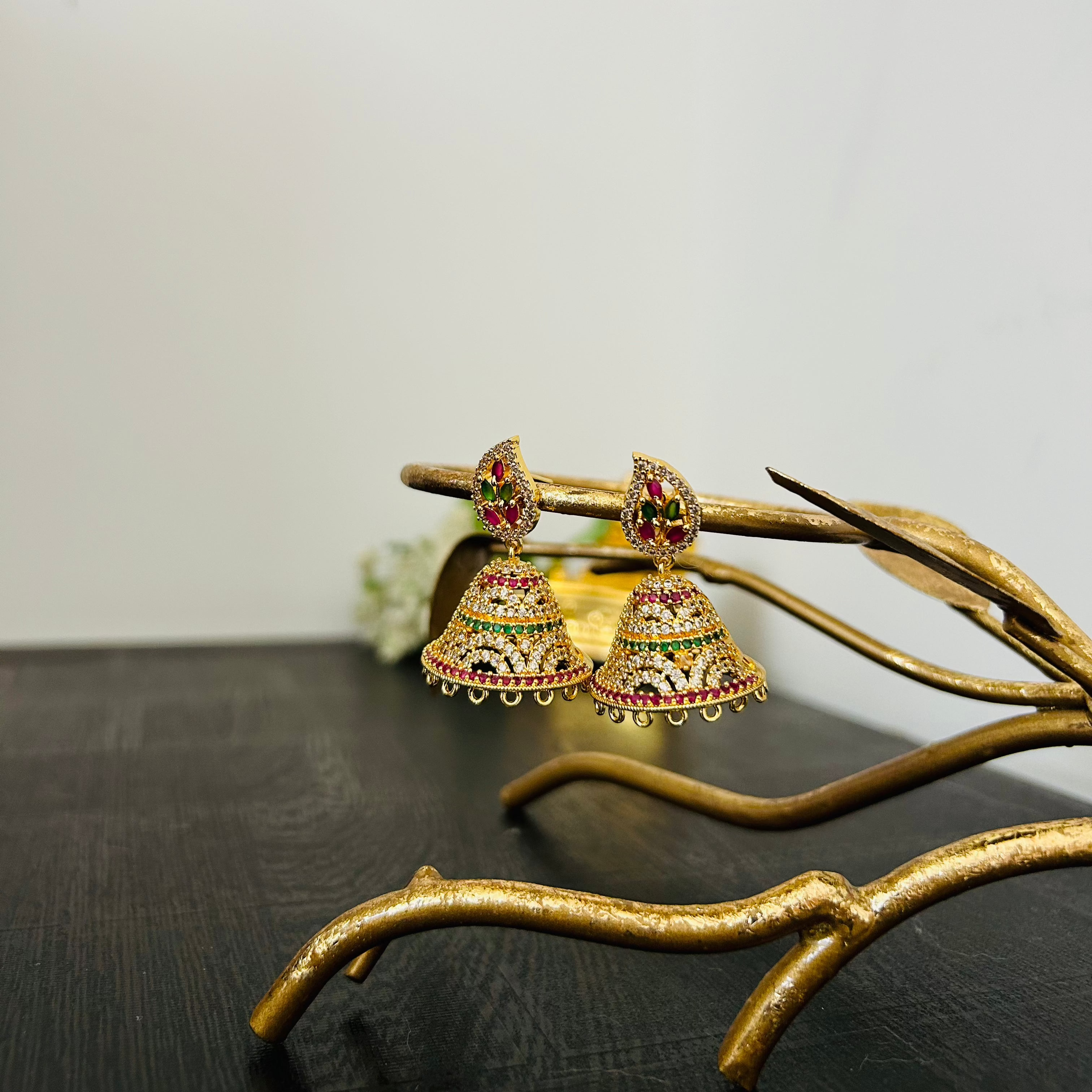 Jhumka In Microgold Finish