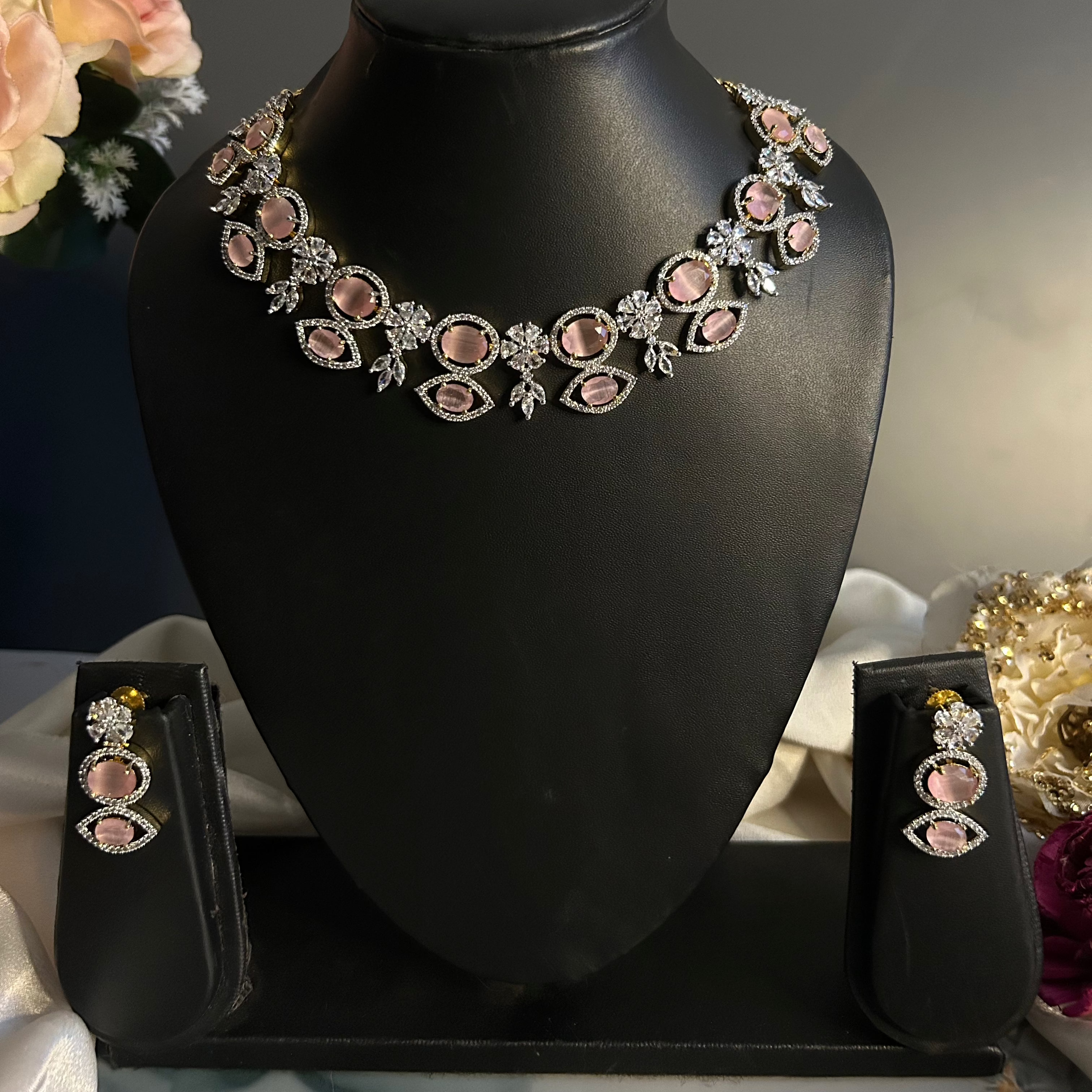 AD Necklace Set With earrings